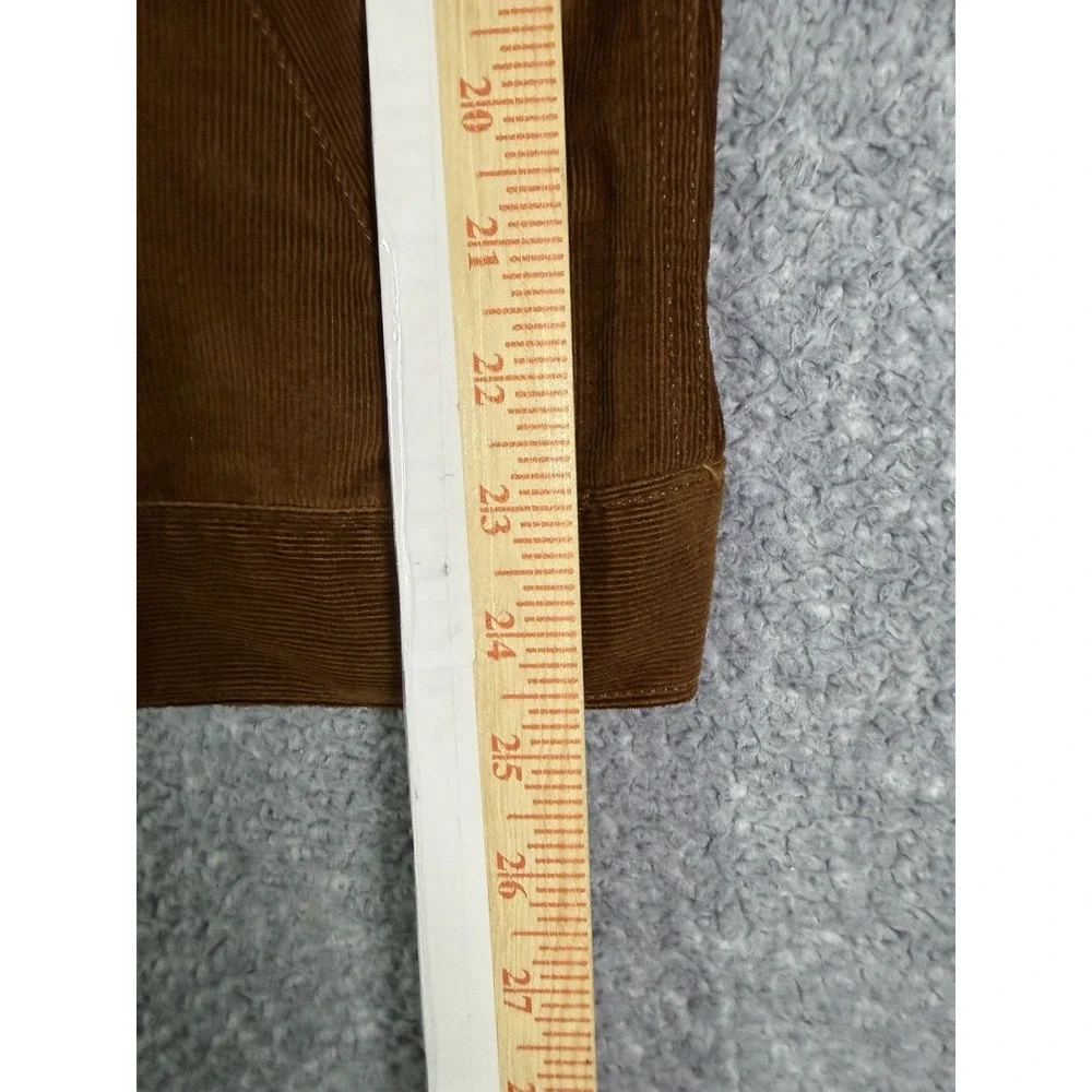 NWT Banana Republic Mens Large Corduroy Trucker Jacket Vicuna Brown Button Snaps
